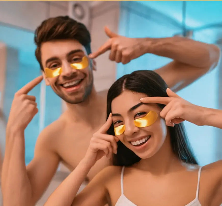 24K Gold & Bio Collagen Eye Patches (25 чифта) – Премиум грижа за сияен околоочен контур